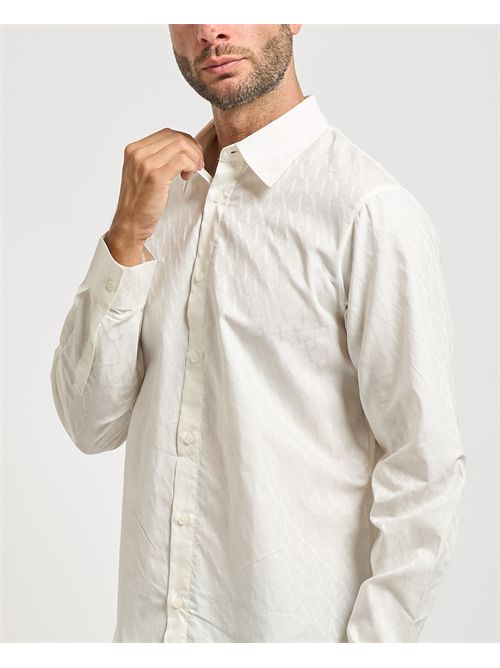 Men's Armani Exchange long sleeve cotton shirt ARMANI EXCHANGE | XM001587-AF16631U0009